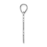 Sterling Silver Rhod-plate Enamel Autism w/Heart Handprint Pendant