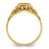 14k 7x5mm Oval Gemstone Ring Mounting - Y4-652EA2A9-6068