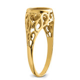 14k 7x5mm Oval Gemstone Ring Mounting - Y4-652EA2A9-6068