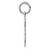 Sterling Silver Rhod-plated Eng. Boy Polished Front/Back Disc Charm - QM-82D85144-1887