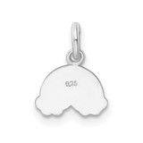 Sterling Silver RH-plated Polished & Enameled Rainbow Children's Pendant - QP-EA65AA7F-7680