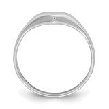 Sterling Silver RH-plated Polished Elongated Heart Children's Ring - QR-6FB0C2F4-5016