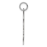 Sterling Silver Rh-plt Engraveable Girl Disc Charm Polish on Front/Back - QM-478DD156-3966