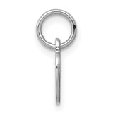 Sterling Silver Rh-plt Engraveable Heart Polished Front/Back Disc Charm - QM-BBF4FCAD-8159