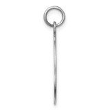 Sterling Silver Rh-plt Engraveable Round Polished Front/Back Disc Charm - QM-A036D2D4-6882