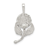 Sterling Silver Rose Pendant - QC-E04A65CA-7978