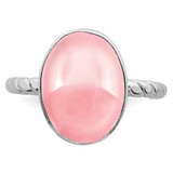 Sterling Silver Rose Quartz Ring - QR-49253496-5608