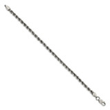 Sterling Silver Ruthenium-plated 4.5mm Rope Chain - QF-A5959602-3202