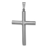 Sterling Silver Ruthenium-plated Polished Hollow Latin Cross Pendant - QC-996C00CA-3816