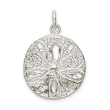 Sterling Silver Sand Dollar Charm - QC-B370D47E-7098