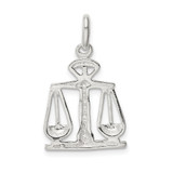Sterling Silver Scales Of Justice Charm