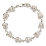 Sterling Silver Sea Turtles Bracelet - QA-640D09F3-4692