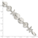 Sterling Silver Seashells Bracelet - QA-79F36044-8154