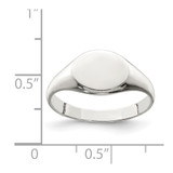Sterling Silver Signet Ring - QR-24FD1849-5579