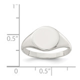 Sterling Silver Signet Ring - QR-35AA1378-3859