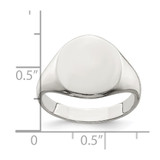 Sterling Silver Signet Ring - QR-788FBB1D-9206