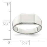 Sterling Silver Signet Ring - QR-DDD4B2E3-9414