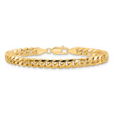 14K 8 inch 5mm Solid Miami Cuban Link with Lobster Clasp Bracelet