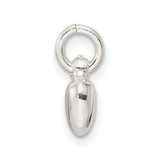 Sterling Silver Small Puffed Heart Charm