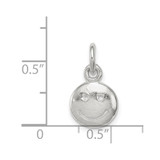 Sterling Silver Smiley Face Charm
