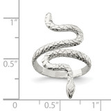 Sterling Silver Snake Ring - QR-0153F241-1562