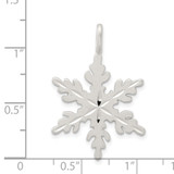 Sterling Silver Snowflake Charm - QC-7009C4AB-2212