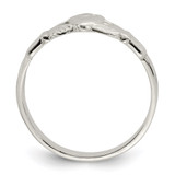 Sterling Silver Solid Claddagh Ring - QR-2E9C931E-5615