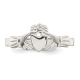 Sterling Silver Solid Claddagh Ring - QR-A6B556E0-7325