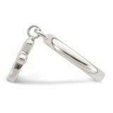 Sterling Silver Solid Cross Dangle Ring - QR-E515F7AF-7258