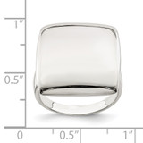 Sterling Silver Solid Ring - QR-598DC896-3340