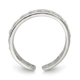 Sterling Silver Solid Toe Ring - QR-1BF442EE-1154