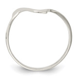 Sterling Silver Solid Wavy Ring - QR-5BEFD332-8646