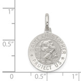 Sterling Silver St. Christopher Medal - QC-B22536C3-5954