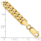 14K 8 inch 6.75mm Semi-Solid Miami Cuban with Lobster Clasp Bracelet