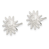 Sterling Silver Sun Mini Earrings - QE-6198D5A2-1917