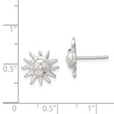 Sterling Silver Sun Mini Earrings - QE-6198D5A2-1917