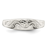Sterling Silver Swirl Ring - QR-D32167C2-2240