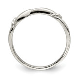 Sterling Silver Swirl Ring - QR-D986CDD8-9936