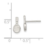 Sterling Silver Tennis Racquet Mini Earrings