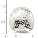 Sterling Silver Textured Dome Ring - QR-765FD13D-1620
