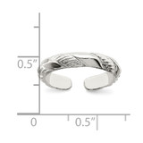 Sterling Silver Toe Ring - QR-0F22B129-4712