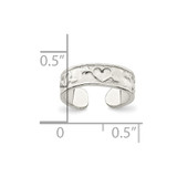 Sterling Silver Toe Ring - QR-380B2EE4-3121