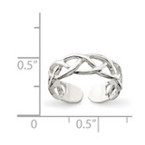 Sterling Silver Toe Ring - QR-D18F48ED-8625