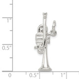 Sterling Silver Trumpet Charm - QC-ACF99EBC-6354