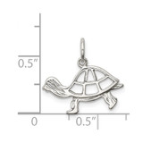Sterling Silver Turtle Charm - QC-C4444C8B-7872