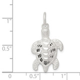 Sterling Silver Turtle Charm - QC-C8610DF1-6953