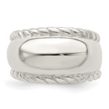 Sterling Silver Twisted Dome Ring - QR-863FC0ED-6912