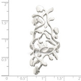 Sterling Silver Vines Full Finger Ring - QR-91573F1F-7574