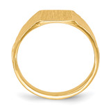 14k 8.0x6.5mm Open Back Child's Signet Ring