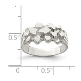 Sterling Silver Woman's Nugget Ring - QR-3978A168-6092